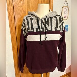 PINK Hooded Sweatshirt- Women’s Size Small